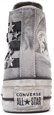 Women Converse Chuck Taylor All Star Vintage Star Studs Platform High Top Thick Sole Dirty Shoes Grey White 565757C 565757C Novelship