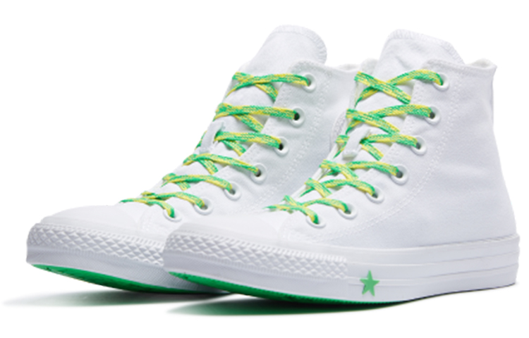 (W) Converse Chuck Taylor All Star White/Acid Green/Fresh Yellow 圖 3