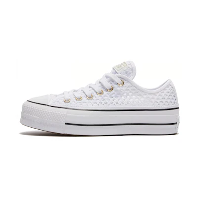 (W) Converse Chuck Taylor All Star White Weave Low Top