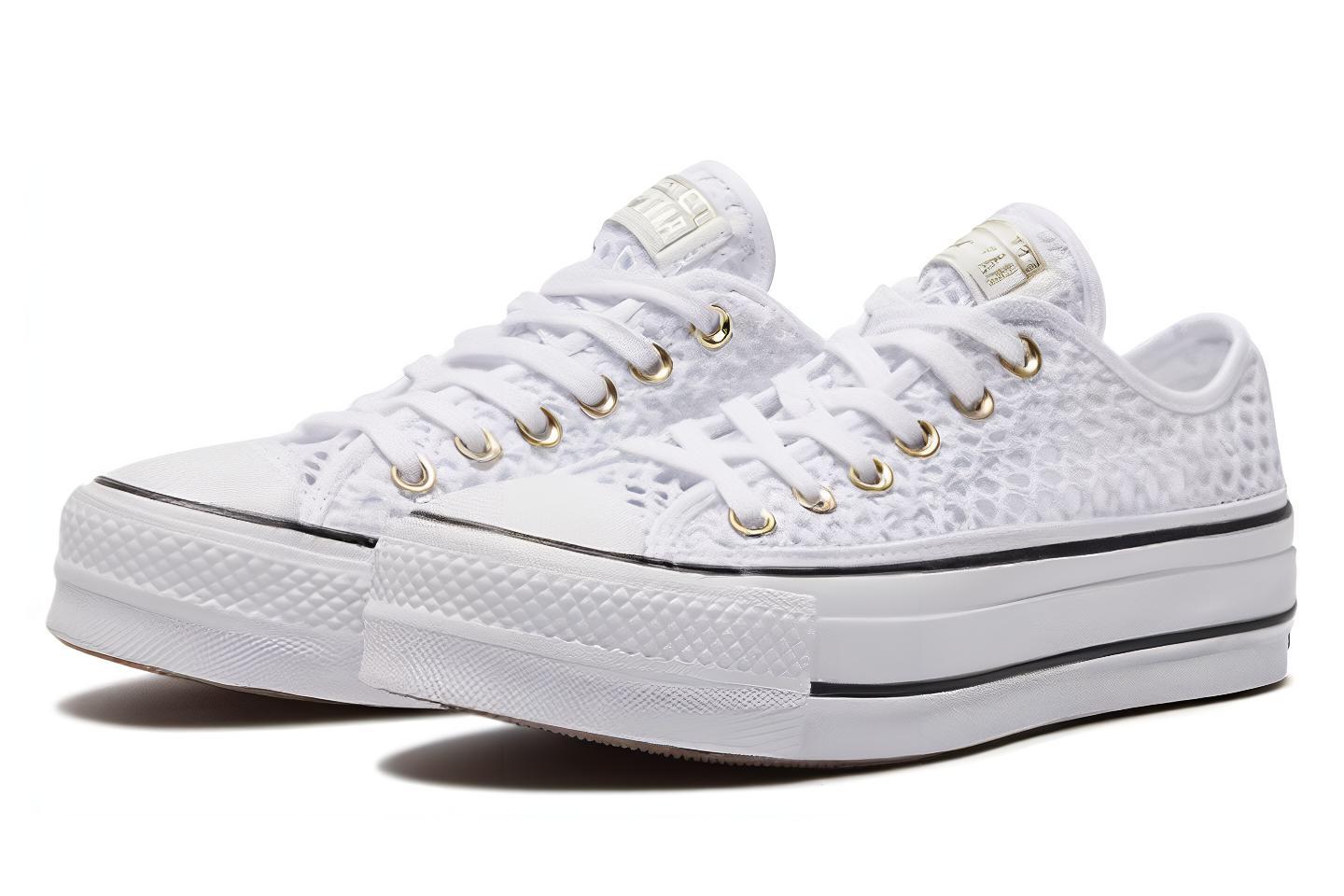 Lookbook (W) 匡威查克·泰勒全明星白色编织低帮鞋 564873C