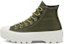(W) Converse Boot GORE-TEX Tebal Hijau Tentera Chuck Taylor High Top Malaysia 566154C