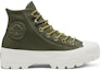 Order (W) Converse Boot GORE-TEX Tebal Hijau Tentera Chuck Taylor High Top Malaysia 566154C