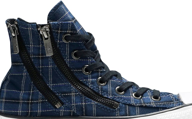 (W) 匡威Chuck Taylor双拉链高帮'蓝色格纹' 549573C Order (W) 匡威Chuck Taylor双拉链高帮'蓝色格纹' 549573C