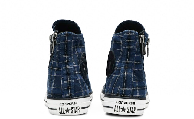 (W) 匡威Chuck Taylor双拉链高帮'蓝色格纹' 549573C Details for (W) 匡威Chuck Taylor双拉链高帮'蓝色格纹' 549573C