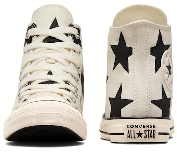 Converse CHUCK TAYLOR 耐磨透氣 高筒 帆布鞋 女款 米黑 Shop Converse CHUCK TAYLOR 耐磨透氣 高筒 帆布鞋 女款 米黑