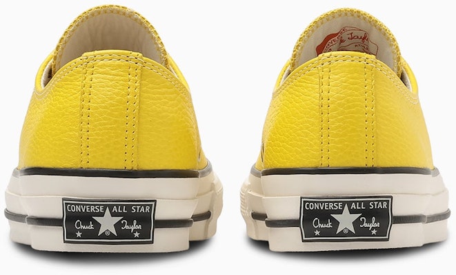 Converse Chuck Taylor Leather Ox Sneakers Yellow 31311510 Shop Converse Chuck Taylor Leather Ox Sneakers Yellow 31311510