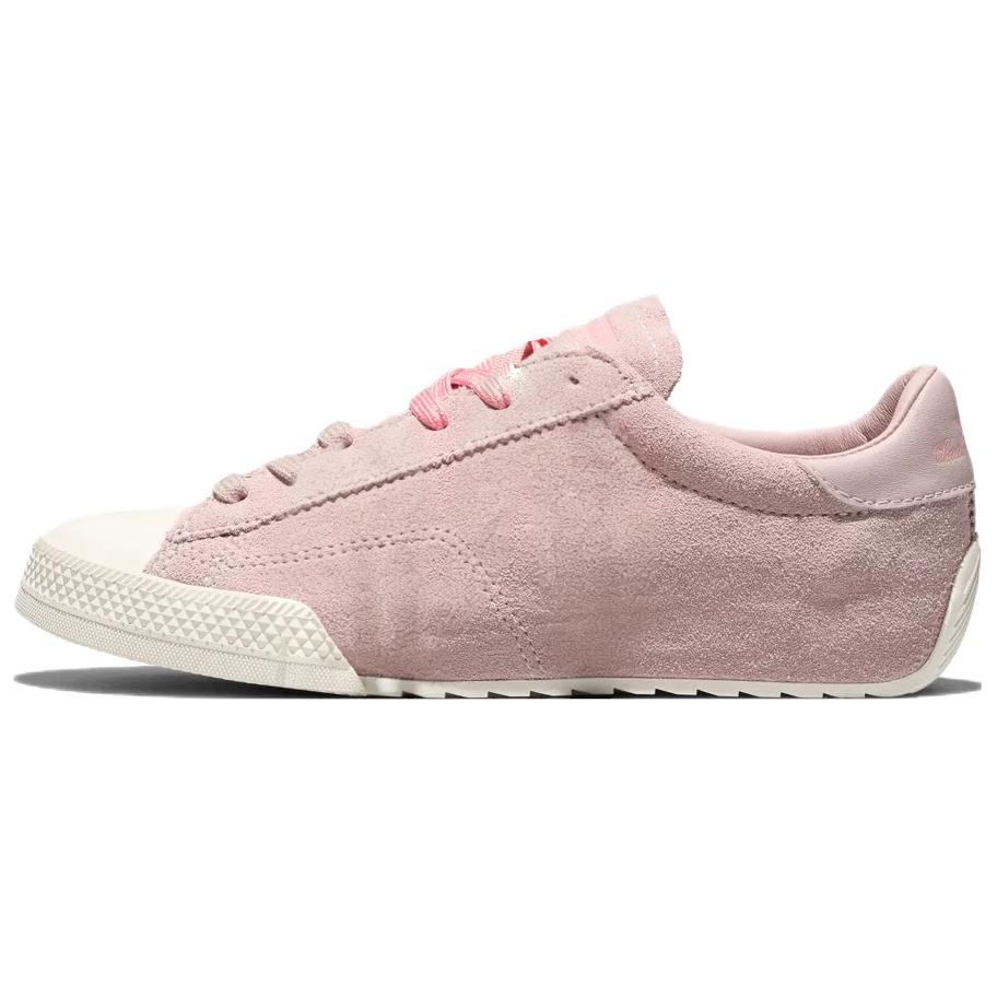 (Women) Converse Chuck Taylor Low-Top Pink Leather Suede Casual Breathable Shoes A18339C