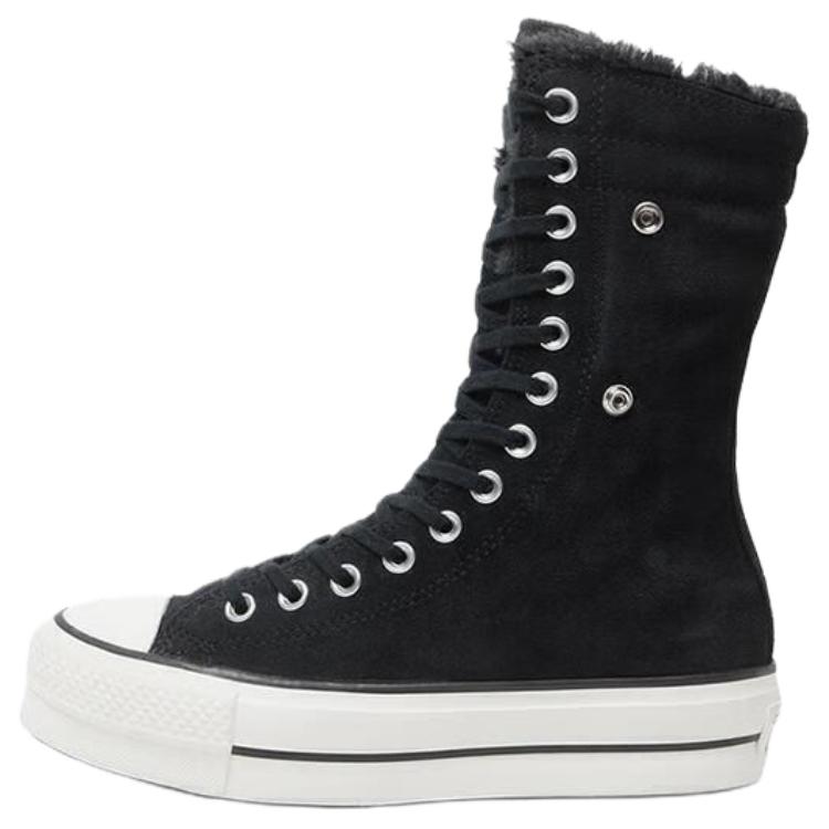 (Women) Converse Chuck Taylor Seasonal High Top Canvas Shoes Black Comfortable. A15229C