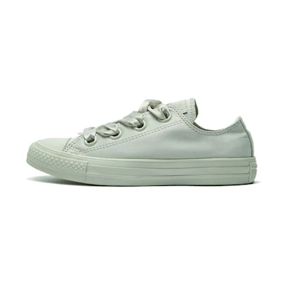 (W) Converse CTAS Big Eyelets All Star Green Silk Bow
