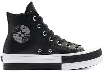 (W) Converse Ctas Double Stack Hi Putih Hitam Sneakers 'Hitam Putih' 569428C Order (W) Converse Ctas Double Stack Hi Putih Hitam Sneakers 'Hitam Putih' 569428C