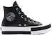 (W) Converse Ctas Double Stack Lift Hi Putih Hitam Kasut 'Hitam Putih' 569428C