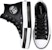 (W) Converse Ctas Double Stack Lift Hi Putih Hitam Kasut 'Hitam Putih' 569428C