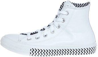 (Women) Converse Ctas Hi White/Black 567256C (Women) Converse Ctas Hi White/Black 567256C