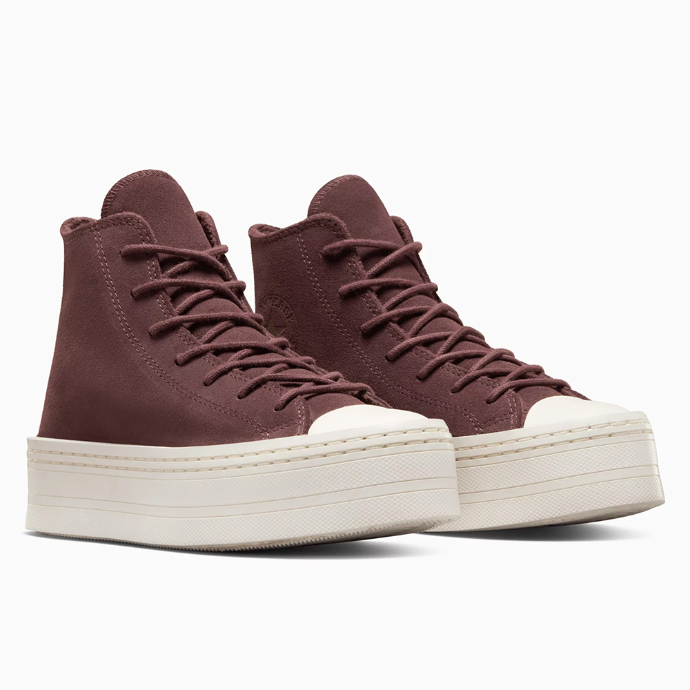 (Women) Converse CTAS Modern Lift Hi Eternal Earth/Egret Casual Shoes Maroon Red Red A06783C