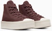 Buy (Women) Converse CTAS Modern Lift Hi Eternal Earth/Egret Casual Shoes Maroon Red Red A06783C