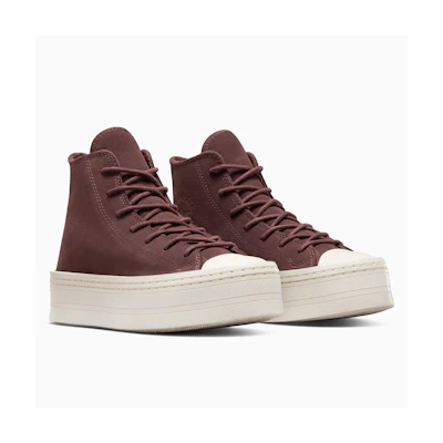 (W) Converse CTAS Modern Lift Hi Eternal Earth/Egret Casual Shoes Maroon Red Red