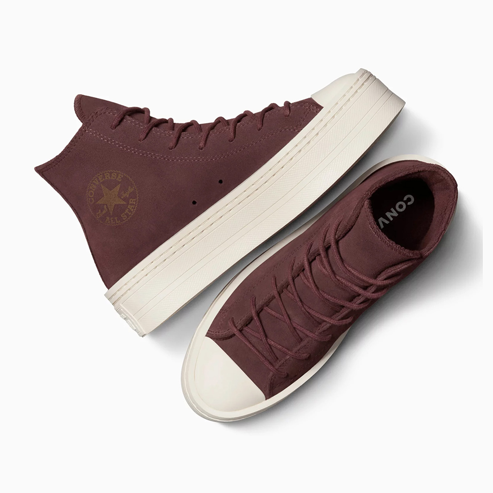 Shop (Women) Converse CTAS Modern Lift Hi Eternal Earth/Egret Casual Shoes Maroon Red Red A06783C