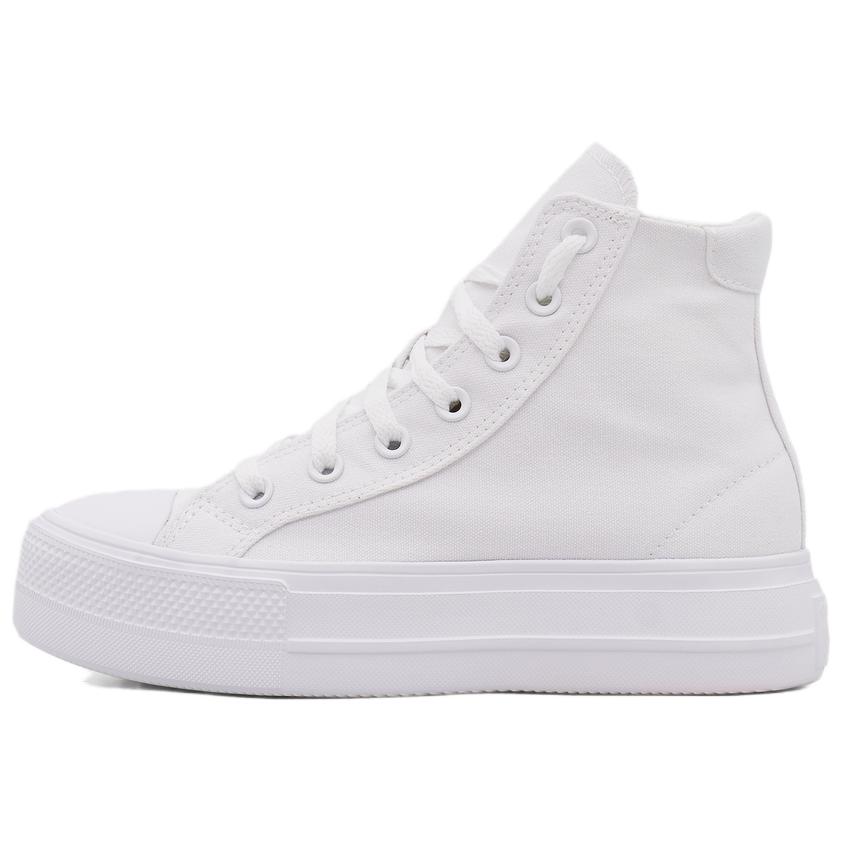 (Women) Converse Day One Platform High-Top Canvas Sneakers White Classic Comfort. A19293C