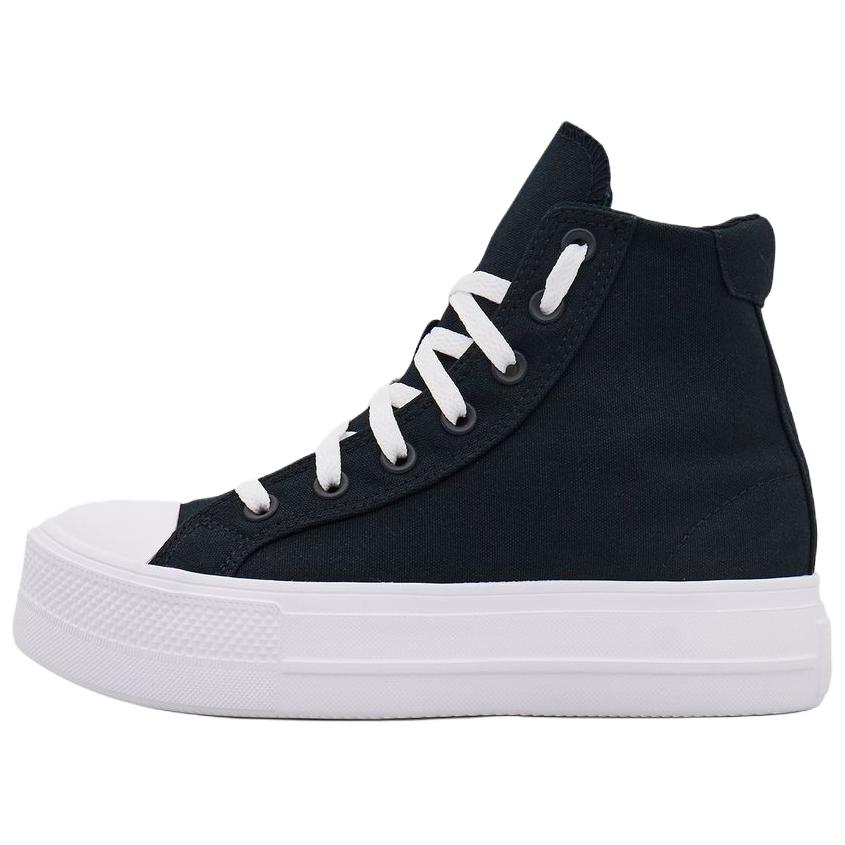 (Women) Converse Day One Platform High-Top Canvas Shoes Black Casual & Comfortable. A19292C