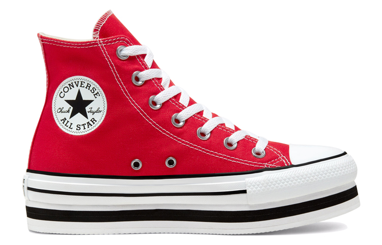 (W) Converse Everyday Platform Chuck Taylor All Star Thick Sole Red White Sneakers 'Red White' 圖 2