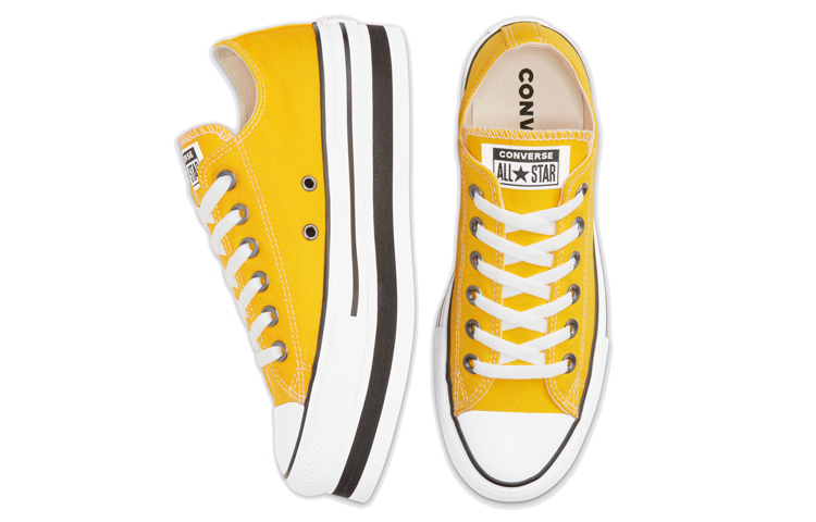 (W) Converse Everyday Platform Chuck Taylor All Star Thick Sole Yellow White Sneakers 'Yellow White' 圖 3