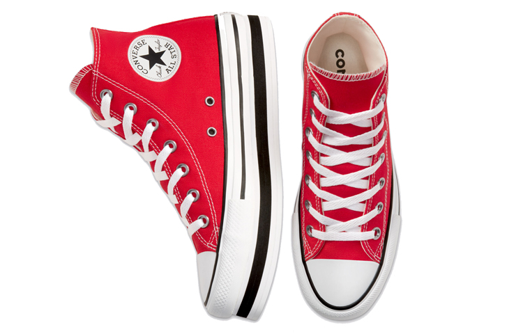 (W) Converse Everyday Platform Chuck Taylor All Star Thick Sole Red White Sneakers 'Red White' 圖 3