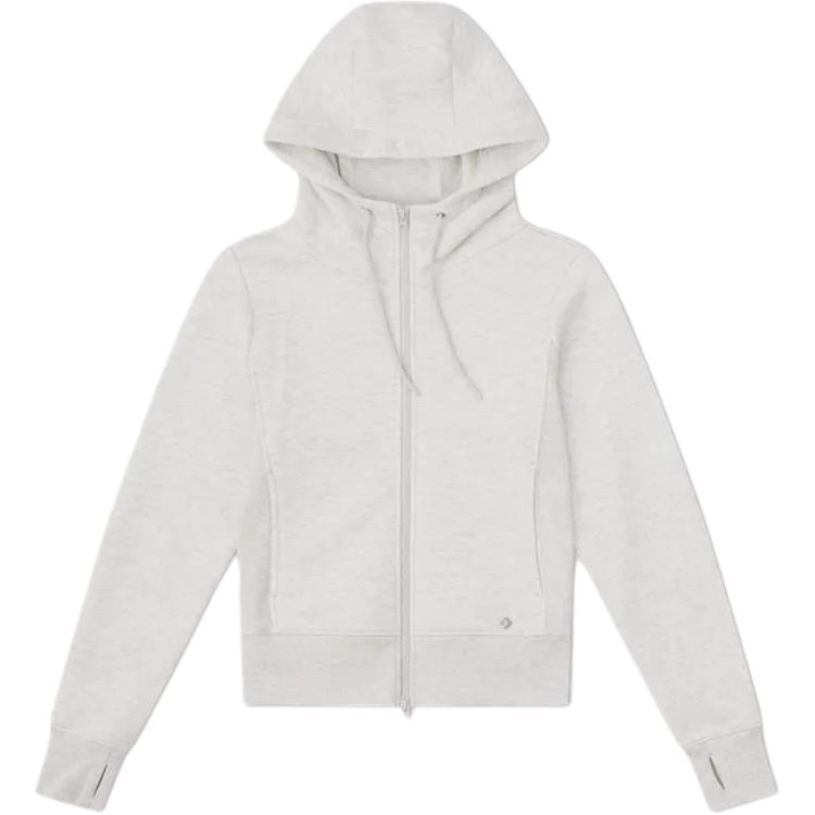 (Women) Converse Gray Hoodie Jacket Retro American College Style Casual Outerwear 10027966-A01