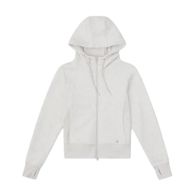(Women) Converse Gray Hoodie Jacket Retro American College Style Casual Outerwear 10027966-A01