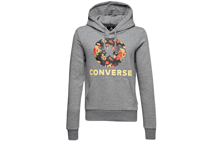 (Women) Converse In Bloom Graphic Hoodie Grey 10017331-A02