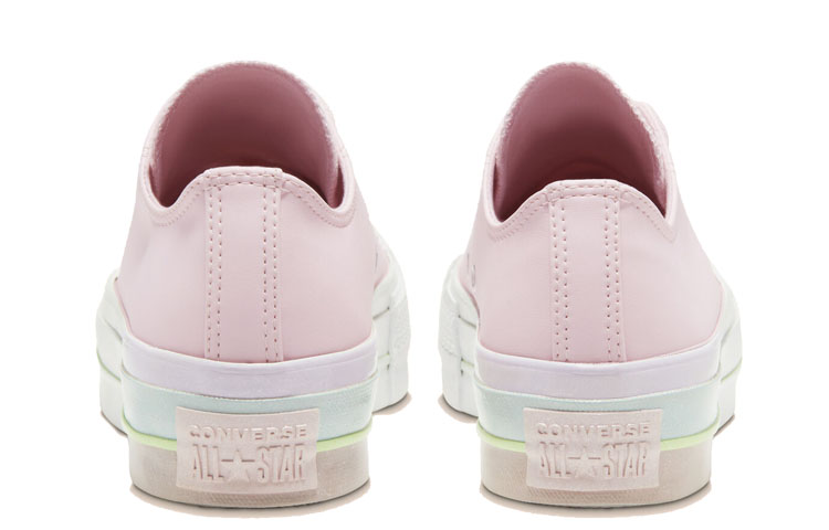 (W) Converse Intergalactic Fade Chuck Taylor All Star Platform Low Top Thick Sole Pink White Sneakers 'Pink Blue' 圖 4