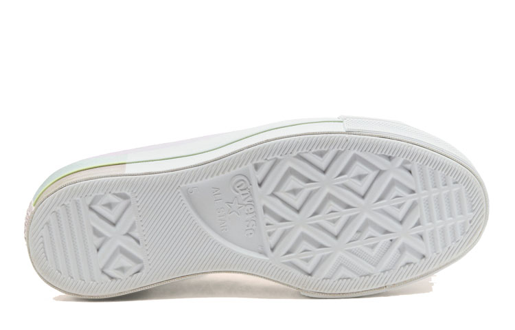 (W) Converse Intergalactic Fade Chuck Taylor All Star Platform Low Top Thick Sole Pink White Sneakers 'Pink Blue' 圖 5