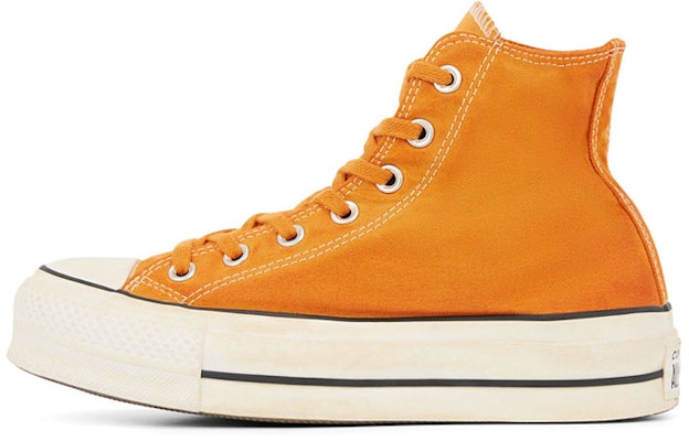 (W) Converse Italia Craft Dye Chuck Taylor All Star Platform High Top Oranye Putih 566472C Buy (W) Converse Italia Craft Dye Chuck Taylor All Star Platform High Top Oranye Putih 566472C