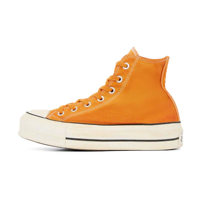 (W) Converse Italian Crafted Dye Chuck Taylor All Star Platform High Top Orange White
