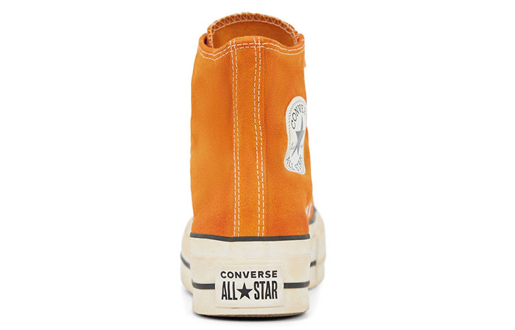 (W) Converse Italian Crafted Dye Chuck Taylor All Star Platform High Top Orange White 圖 5
