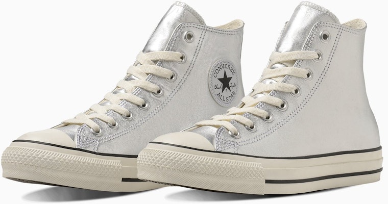 Converse Leather All Star Hi Sneakers Silver 31311880 Buy Converse Leather All Star Hi Sneakers Silver 31311880