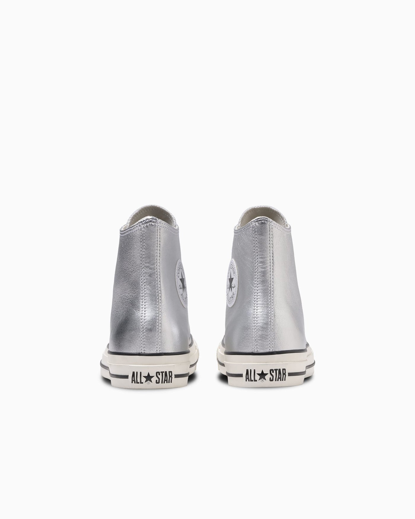 Shop (W) 컨버스 레더 올 스타 하이 스니커즈 실버 31311880