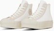 Buy (W) Converse皮革All Star增高高筒鞋 白色/淺灰色 31313720