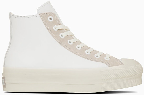 (W) Converse皮革All Star增高高筒鞋 白色/淺灰色 31313720 Order (W) Converse皮革All Star增高高筒鞋 白色/淺灰色 31313720