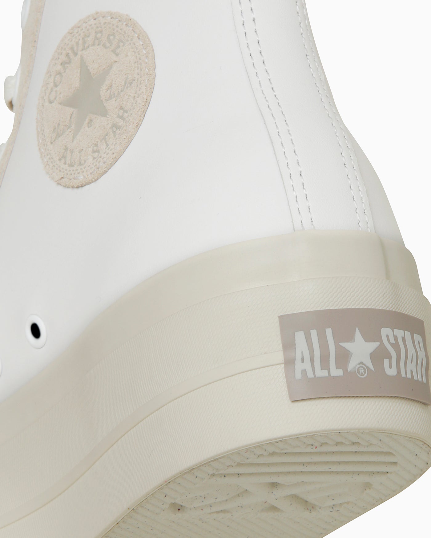 Sizing (W) Converse皮革All Star增高高筒鞋 白色/淺灰色 31313720