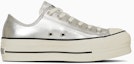 Order (W) Zapatillas Converse Leather All Star Lifted Ox Plateadas de Cuero 31314280