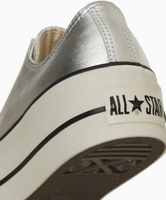 (W) Zapatillas Converse Leather All Star Lifted Ox Plateadas de Cuero 31314280 Sizing (W) Zapatillas Converse Leather All Star Lifted Ox Plateadas de Cuero 31314280