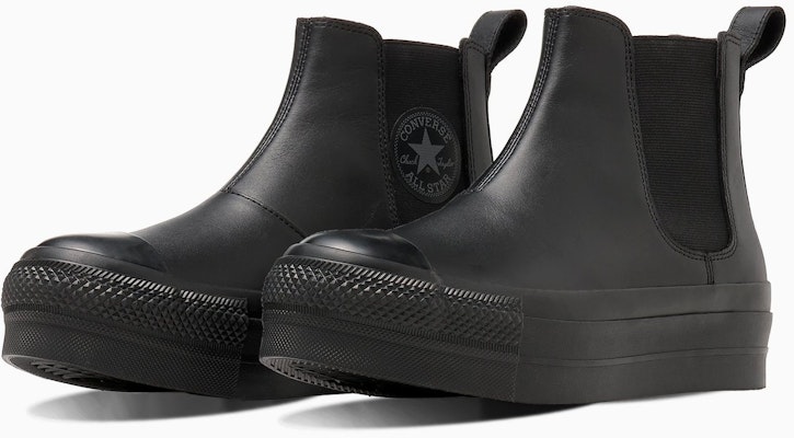 Converse Leather All Star Lifted Sidegore High-Top Sneakers Black Monochrome 31312480 Buy Converse Leather All Star Lifted Sidegore High-Top Sneakers Black Monochrome 31312480