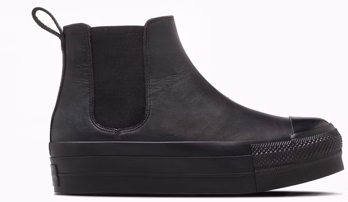 Converse Leather All Star Lifted Sidegore High-Top Sneakers Black Monochrome 31312480 Order Converse Leather All Star Lifted Sidegore High-Top Sneakers Black Monochrome 31312480