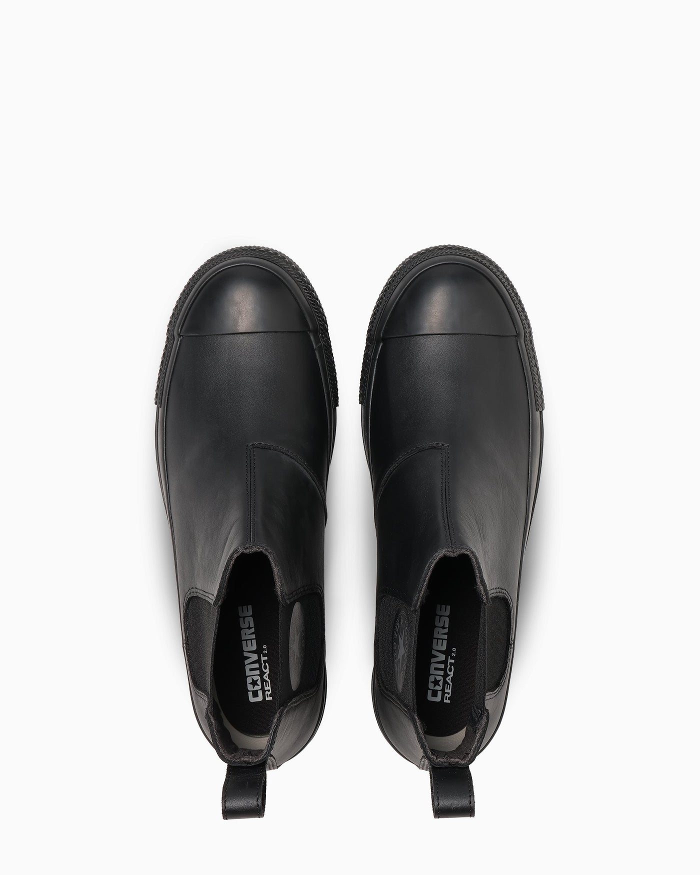 Lookbook (W) Converse Kulit All Star Lifted Sidegore High-Top Sneakers Hitam Monokrom 31312480