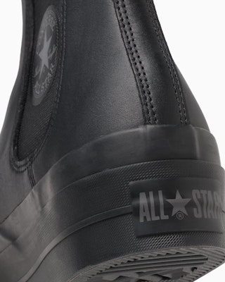 Converse Leather All Star Lifted Sidegore High-Top Sneakers Black Monochrome 31312480 Sizing Converse Leather All Star Lifted Sidegore High-Top Sneakers Black Monochrome 31312480