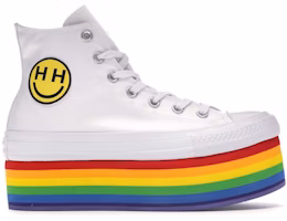 (Women) Converse Miley Cyrus x Chuck Taylor All Star Platform High 'Pride White Multicolor' 562251C (Women) Converse Miley Cyrus x Chuck Taylor All Star Platform High 'Pride White Multicolor' 562251C
