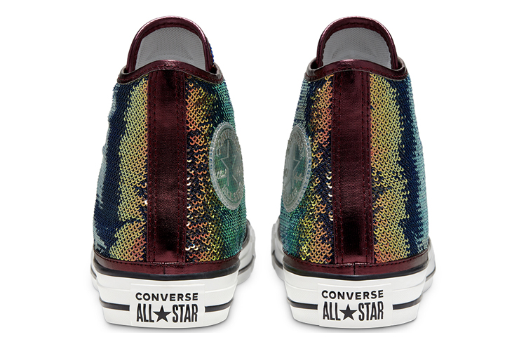 (W) Converse Mini Sequins Chuck Taylor All Star High Top Gradient Black Sneakers 'Black White' 圖 4