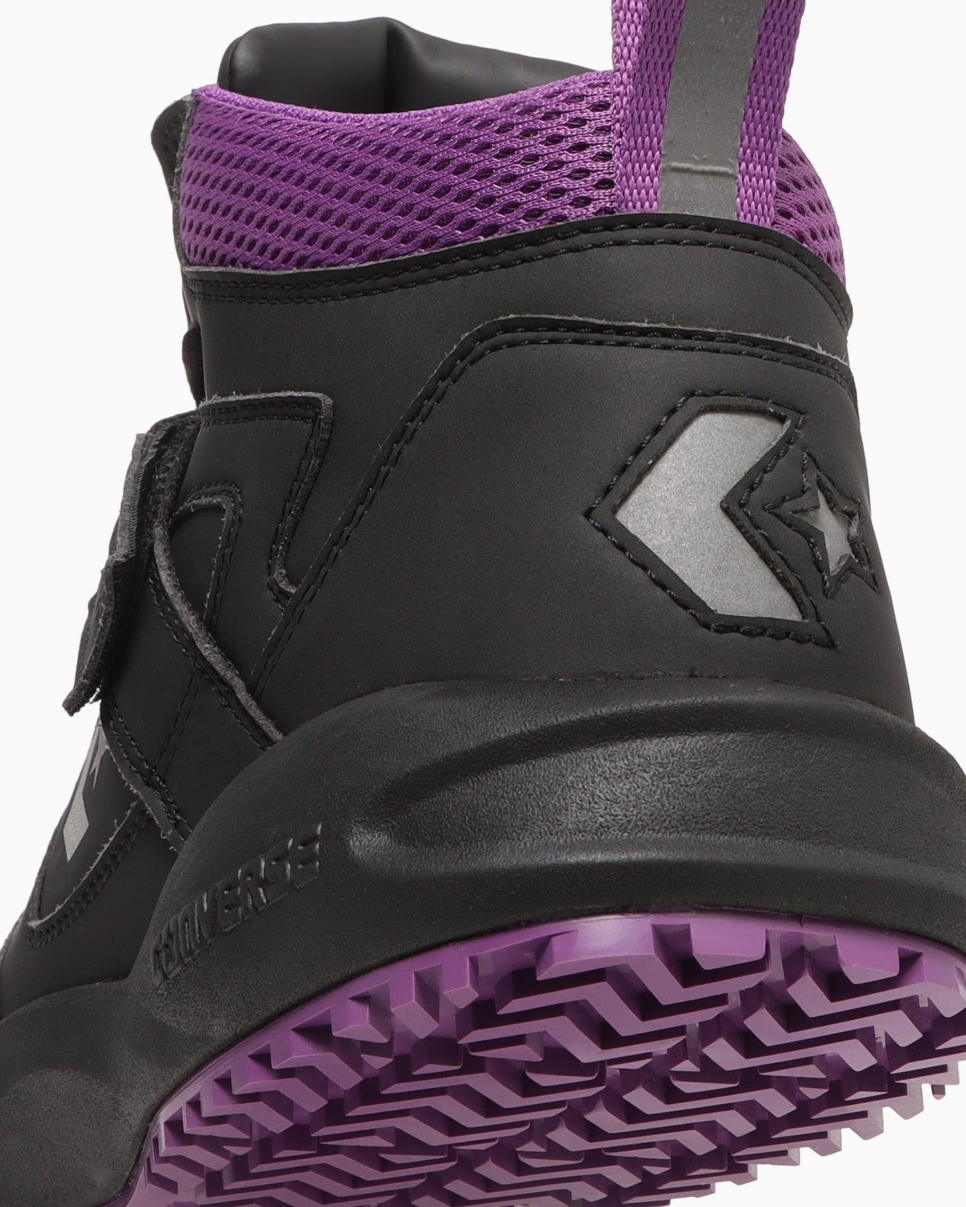 Sizing (W) Converse Nike Run 'N Slam PS Zapatos Niños Negro/Morado 33701640