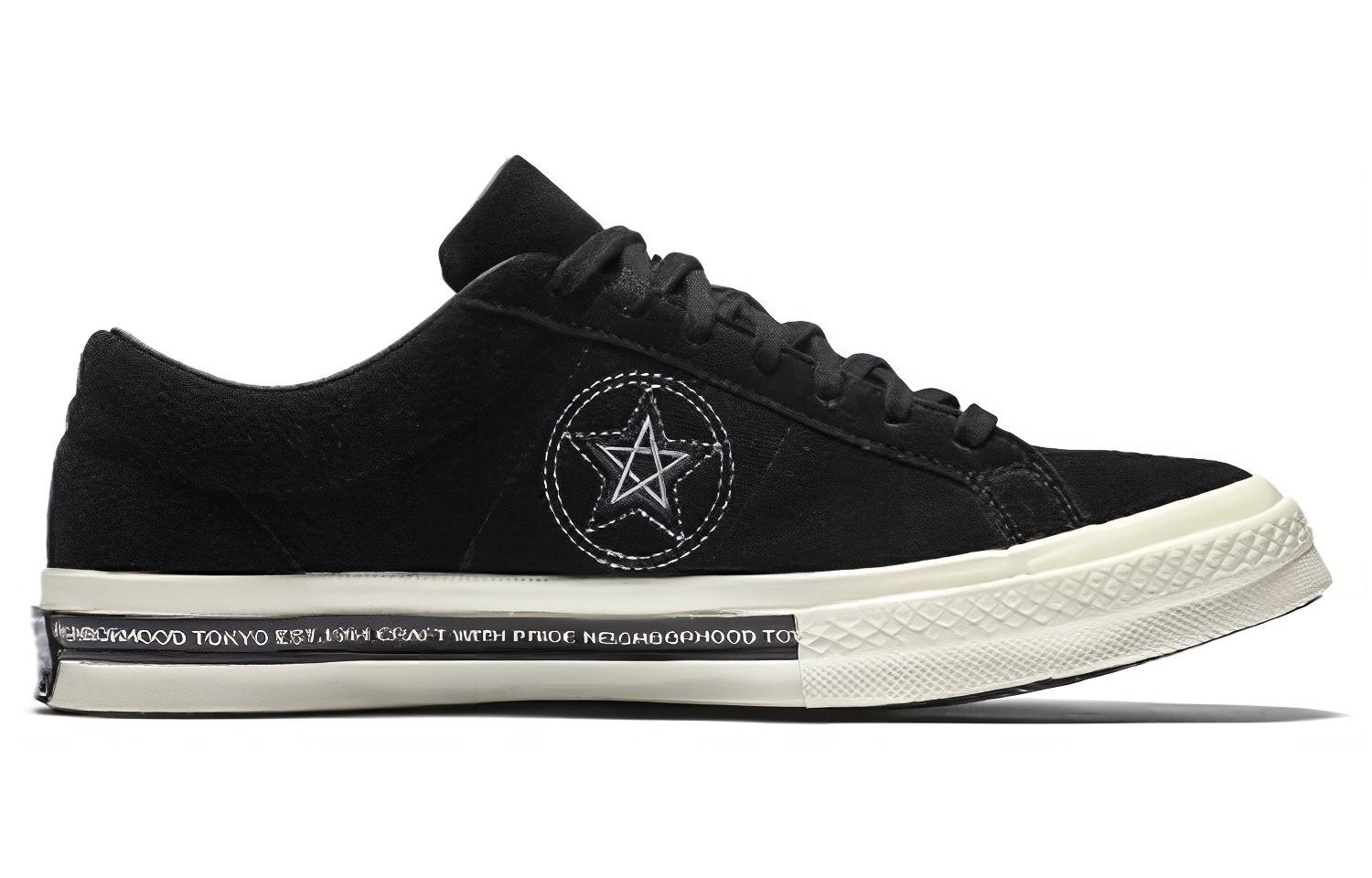 Order (W) Converse One Star 74 Ox Neighborhood Hitam 'Putih' 158601C