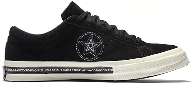 (W) Converse One Star 74 Ox Neighborhood Hitam 'Putih' 158601C Order (W) Converse One Star 74 Ox Neighborhood Hitam 'Putih' 158601C